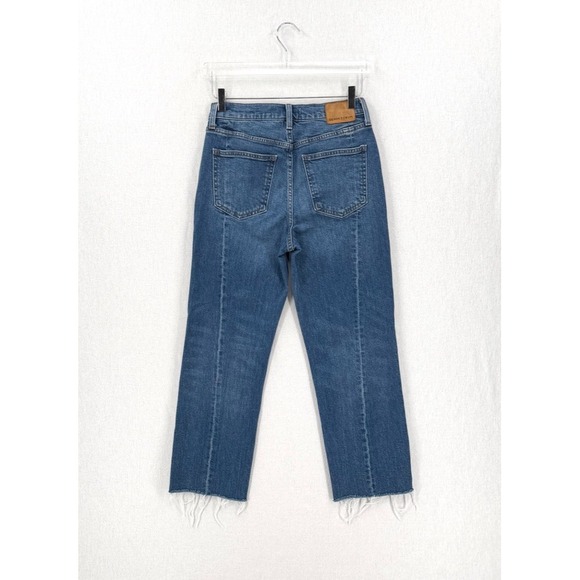 ARITZIA DENIM FORUM Arlo Hi Rise Seam Straight Jeans Womens 28 Medium Wash Blue - Picture 5 of 16